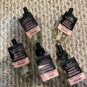 NEW NWT 5 Bath & Body Works Refills-Comfort Vanilla & Patchouli
